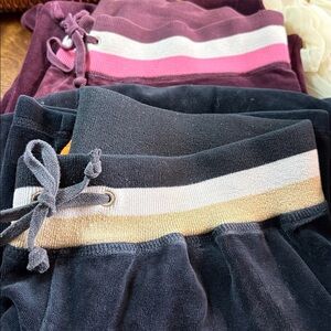 Vintage Juicy Couture velour drawstring pants choose from 4 colors from 1990’s